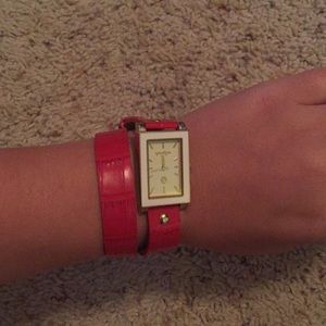 Red wrap watch